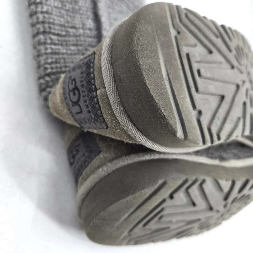 UGG Cardi Gray Knit Button Boots‎
